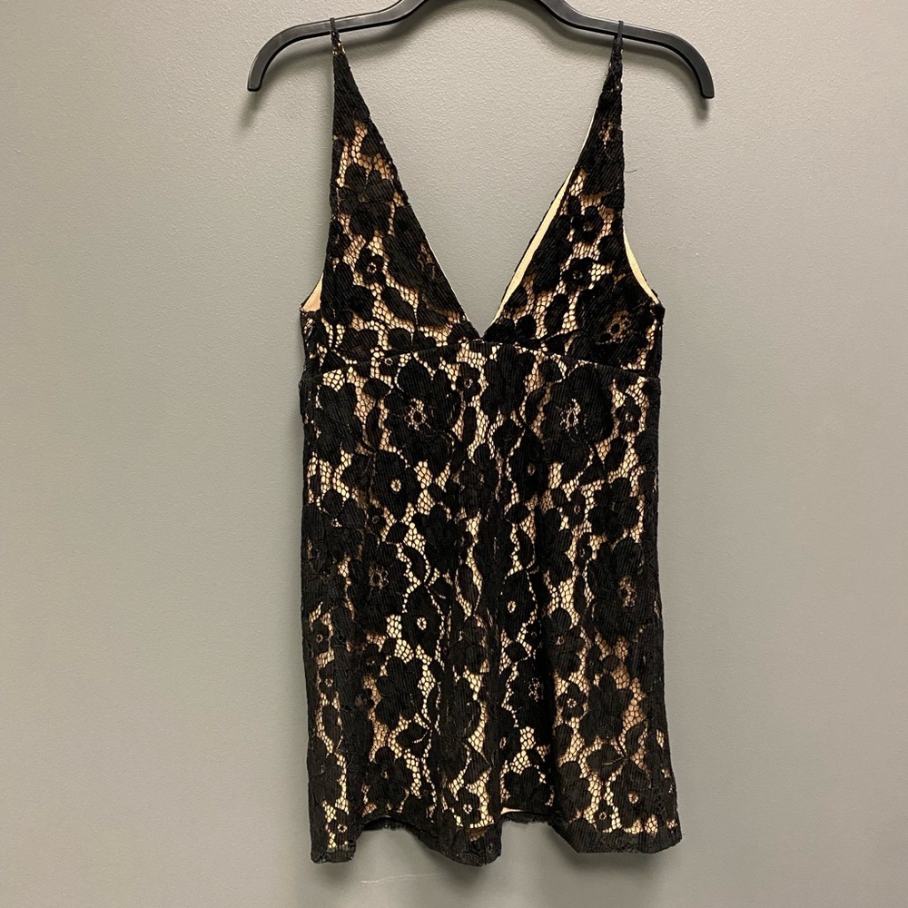 NWT Free People Dangerous Love Black Lace Mini Dress Size 2 - Picture 7 of 14